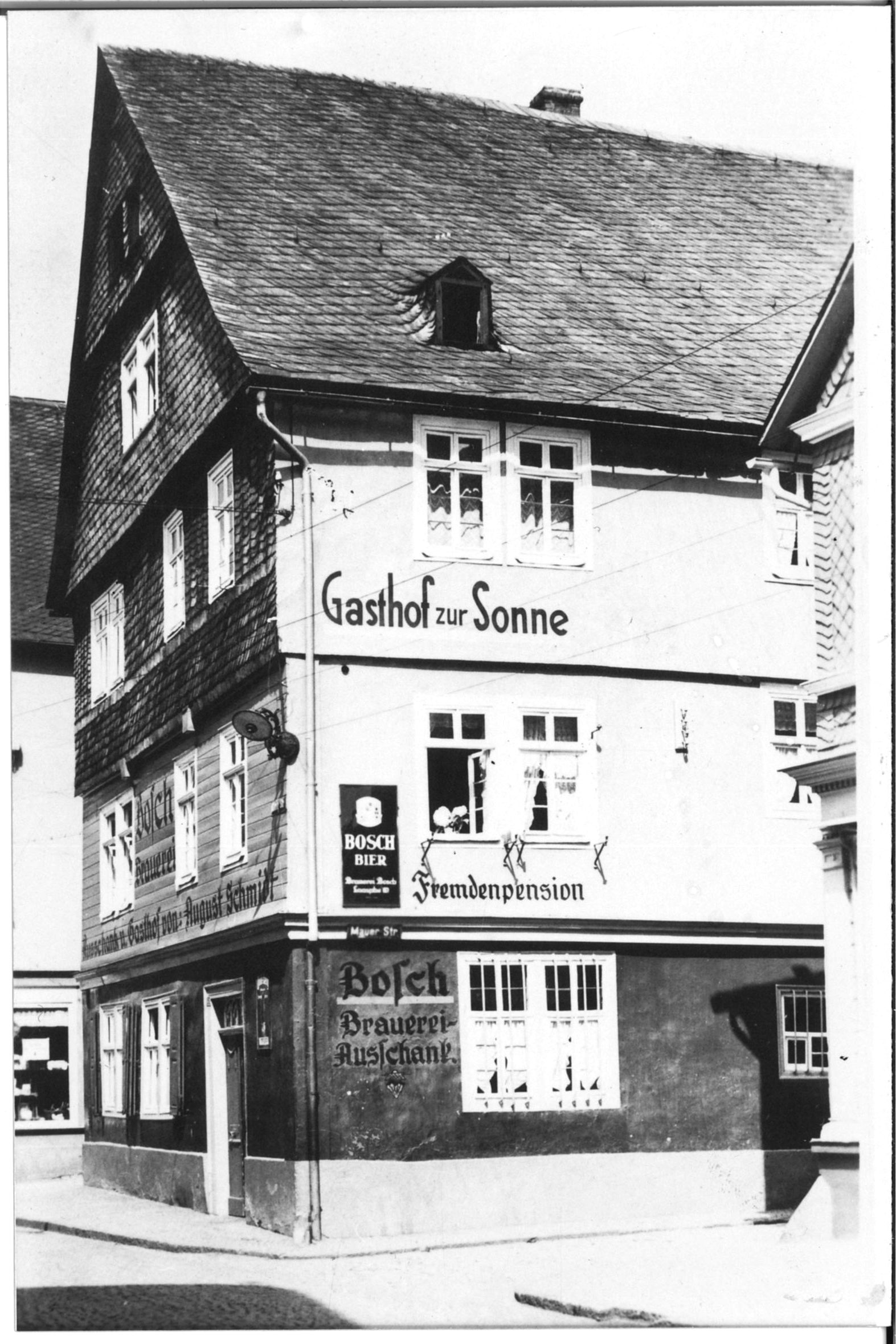 Gasthof zur Sonne um 1920